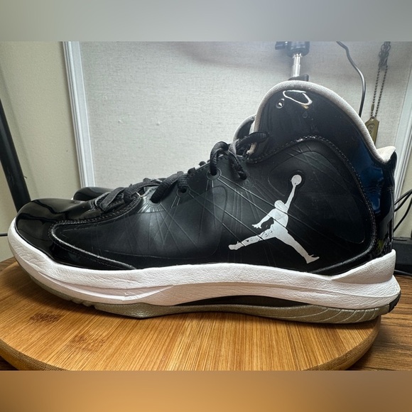 Air Jordan Aero Flight Black/White-Metallic Silver 524959-010 Men’s US 11 - Picture 1 of 7